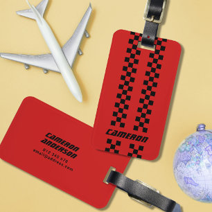 Etiqueta De Bagagem Nomeie Cores Totalmente Personalizadas com Linhas