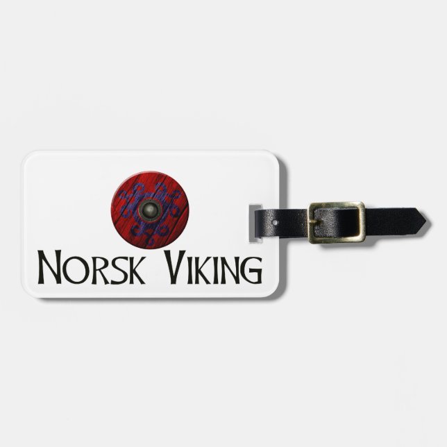 Etiqueta De Bagagem Norsk Viking (Frente Horizontal)