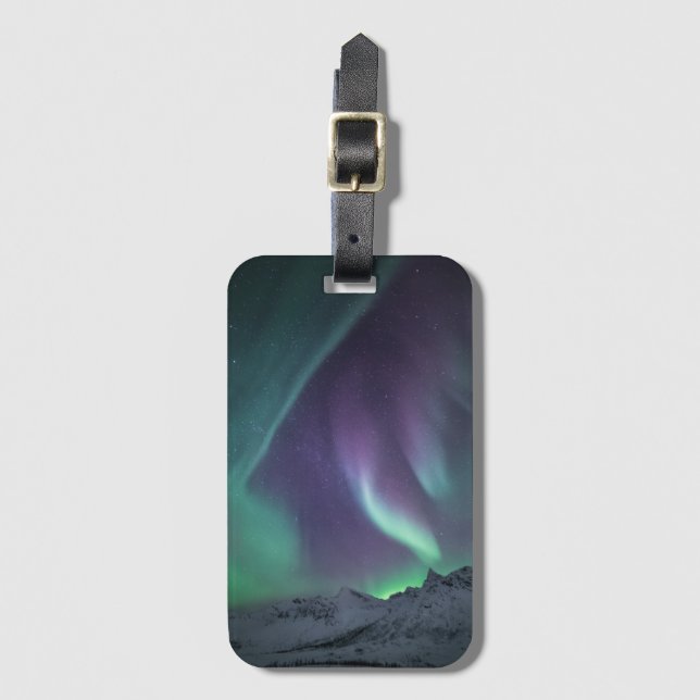 Etiqueta De Bagagem Norte Lights Noruega (Frente Vertical)