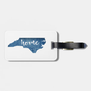 Etiqueta De Bagagem North Carolina Home Wood Grain