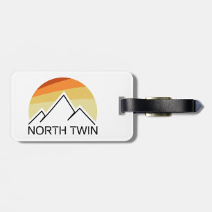 Etiqueta De Bagagem North Twin Mountain New Hampshire Retro