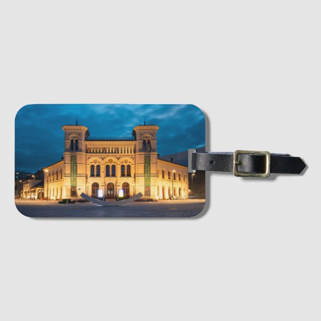 Etiqueta De Bagagem Noruega Oslo (Frente Horizontal)