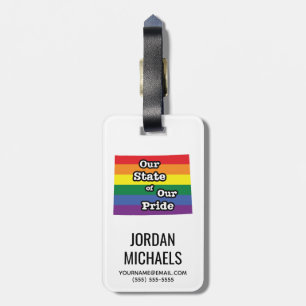 Etiqueta De Bagagem Nosso Estado de Orgulho Wyoming