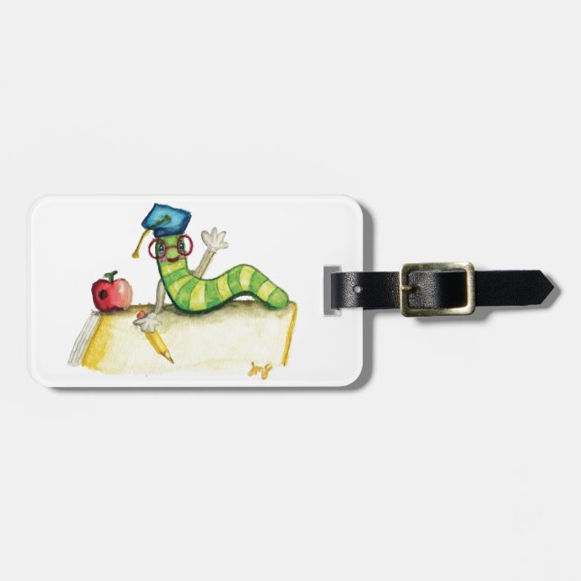 Etiqueta De Bagagem Nota do Professor (Frente Horizontal)