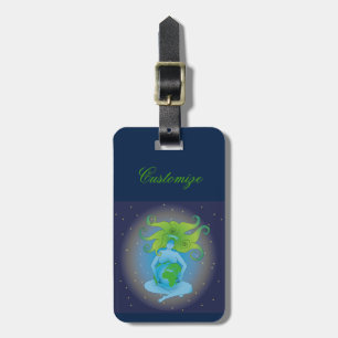 Etiqueta De Bagagem Nova idade Gaia Deusa Thunder_Cove