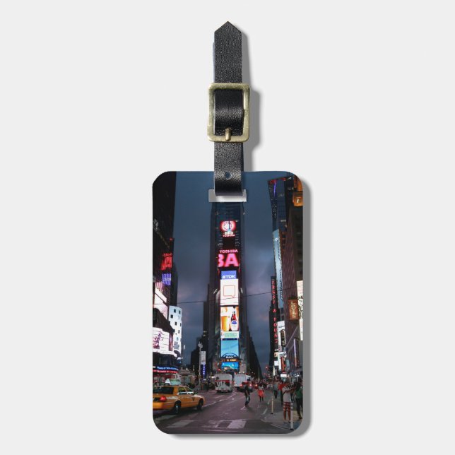 Etiqueta De Bagagem Nova Iorque da Times Square Ultimate (Frente Vertical)