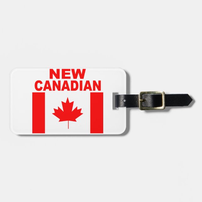 ETIQUETA DE BAGAGEM NOVO CANADIANO (Frente Horizontal)