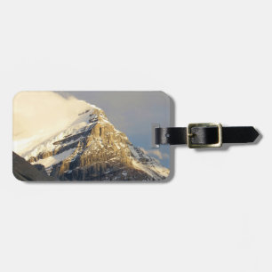 Etiqueta De Bagagem Nuvens se livram da montanha Snowy no Canadá
