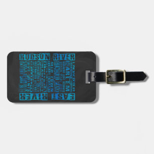 Etiqueta De Bagagem NYC Neighborods Blue