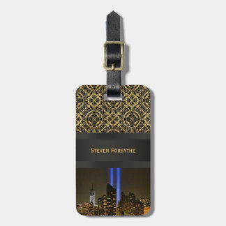 Etiqueta De Bagagem NYC Skyline: Homenagem do WTC 9/11 no Light 2013 #