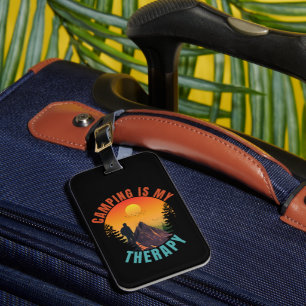 Etiqueta De Bagagem O camping é meu presente de férias ao ar livre ter