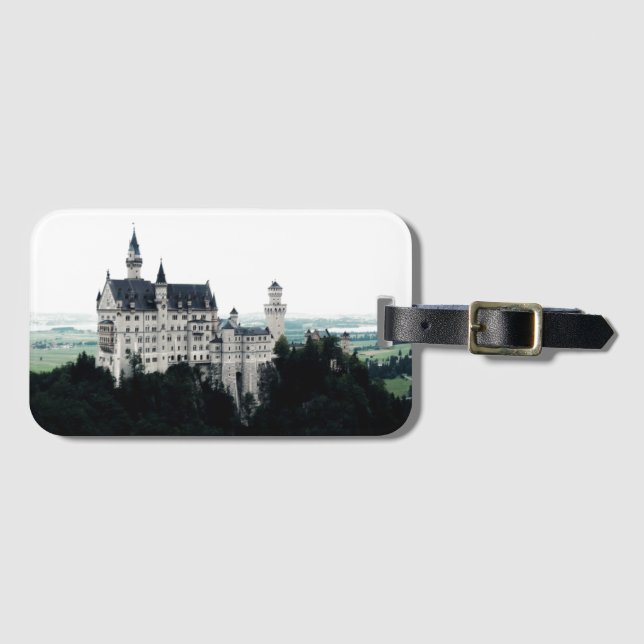 Etiqueta De Bagagem O Castelo Neuschwanstein (Frente Horizontal)