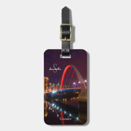 Etiqueta De Bagagem O Clyde Arc, Glasgow, Selo de Bagagem da Escócia