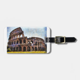 Etiqueta De Bagagem O Colosseum, Roma, Italia