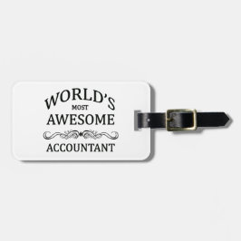 Etiqueta De Bagagem O contador o mais impressionante do mundo