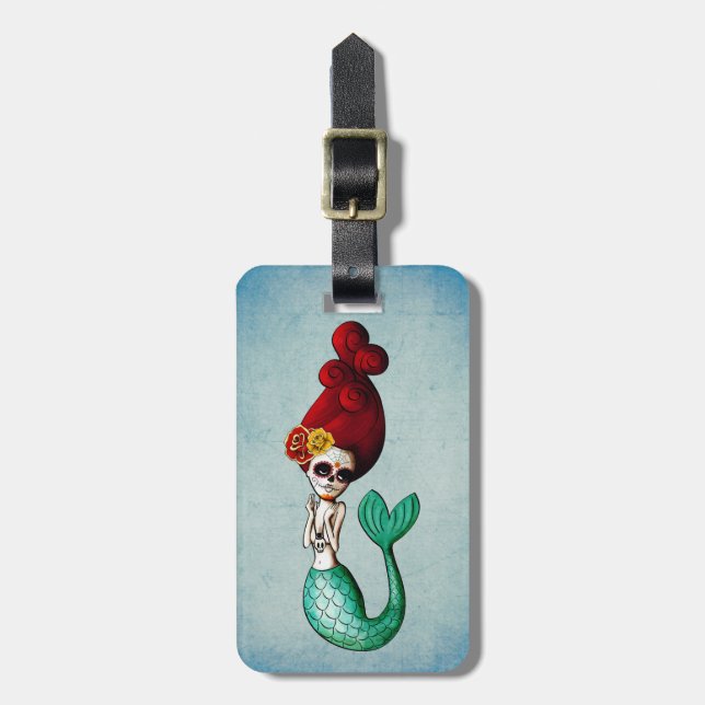 Etiqueta De Bagagem O dia da beleza inoperante da sereia (Frente Vertical)