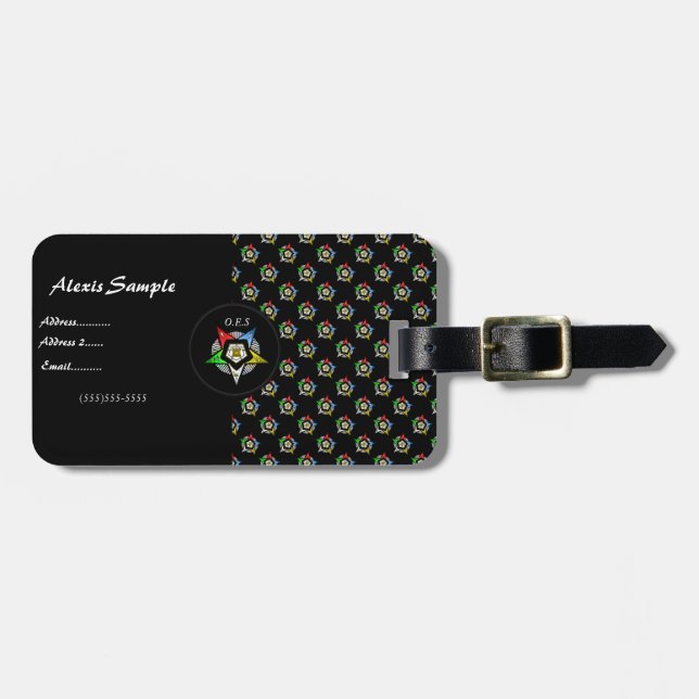 ETIQUETA DE BAGAGEM O.E.S.~ (Frente Horizontal)