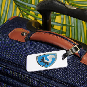 Etiqueta De Bagagem O Elegante Skunk Emblem Wildlife Inspirou Crest