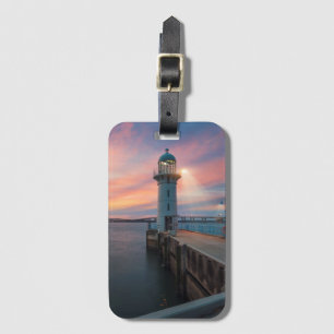 Etiqueta De Bagagem O farol Raffles o porto de  , Singapore
