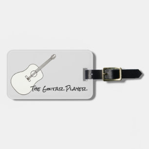 Etiqueta De Bagagem O guitarrista, Tag personalizados da bagagem
