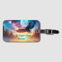 Etiqueta De Bagagem O Horizonte da Alvorada da Águia em Soar