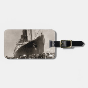 Etiqueta De Bagagem O Lusitania do RMS chega a Nova Iorque 1907