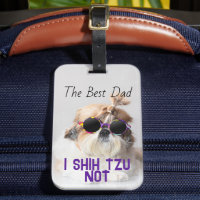O melhor pai Shih Tzu não é uma foto engraçada e e