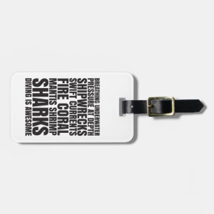 Etiqueta De Bagagem O mergulho é Tag impressionante da bagagem