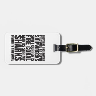 Etiqueta De Bagagem O mergulho é Tag impressionante da bagagem
