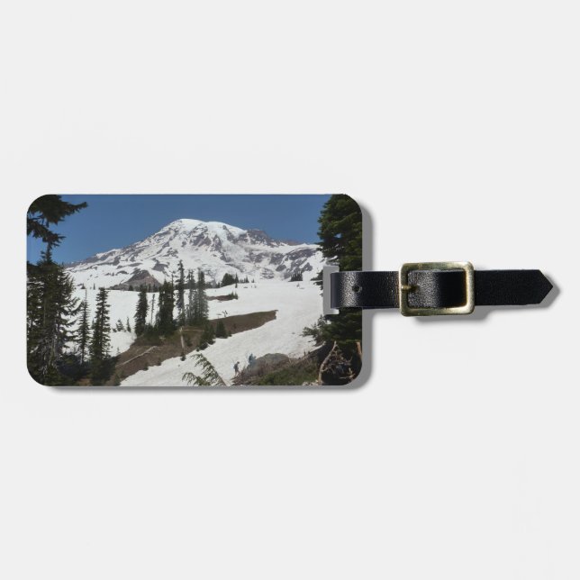 Etiqueta De Bagagem O Monte Rainier N.P. (paraíso) (Frente Horizontal)