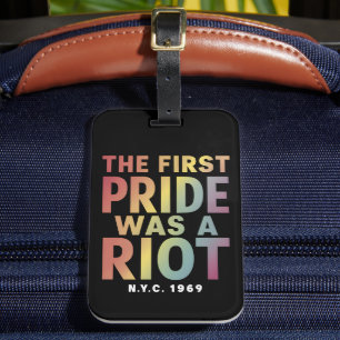 Etiqueta De Bagagem O Primeiro Orgulho Foi Um Gay de Riot LGBT Ally Ra