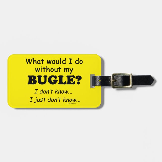 Etiqueta De Bagagem O Que Eu Faria, Bugle? (Frente Horizontal)