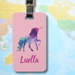 Etiqueta De Bagagem O rosa bonito personalizado caçoa o Tag da bagage