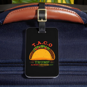 Etiqueta De Bagagem O Taco Trump Sempre Fala Engraçado