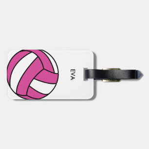 Etiqueta De Bagagem O Tag da bagagem do voleibol adiciona seu nome