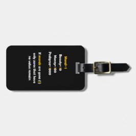 Etiqueta De Bagagem O valor da moral na vida