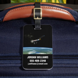 Etiqueta De Bagagem O Veículo De Lançamento Atlas V541 Em Órbita.