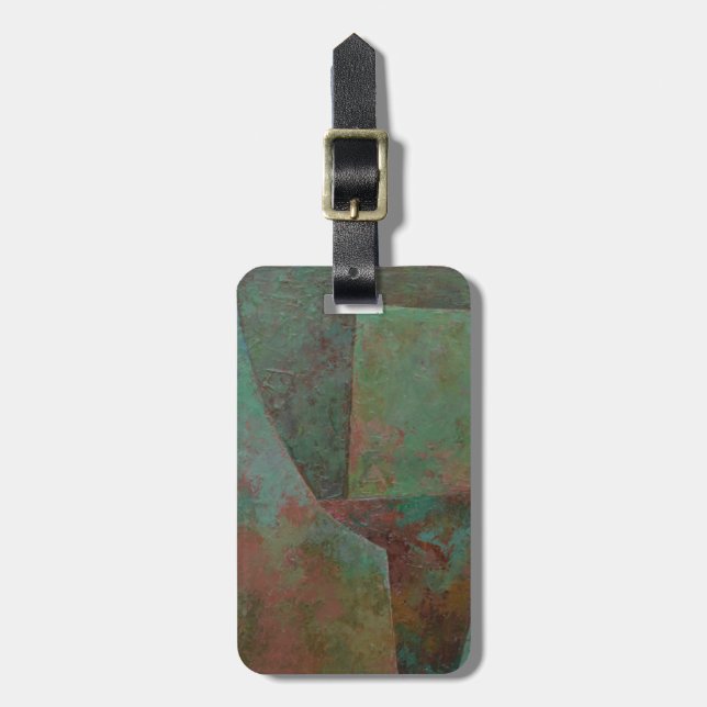 Etiqueta De Bagagem O vermelho e o verde (Frente Vertical)