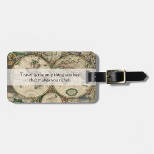 Etiqueta De Bagagem O viagem faz lhe umas citações mais ricas -