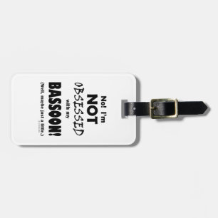 Etiqueta De Bagagem Obsessão Bassoon