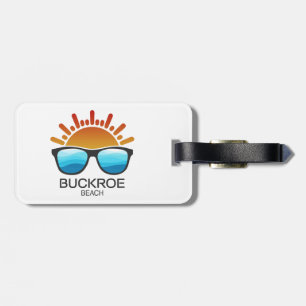 Etiqueta De Bagagem Óculos de Sol Buckroe Beach Virgínia