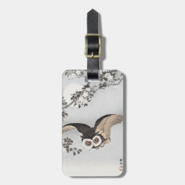 Etiqueta De Bagagem Ohara Koson Scop Cherry Blossoms & Moon