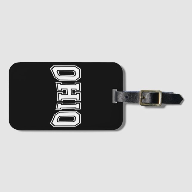 Etiqueta De Bagagem Ohio OH USA (Frente Horizontal)