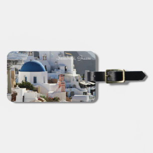 Etiqueta De Bagagem Oia, piscina de Santorini, Tag da bagagem