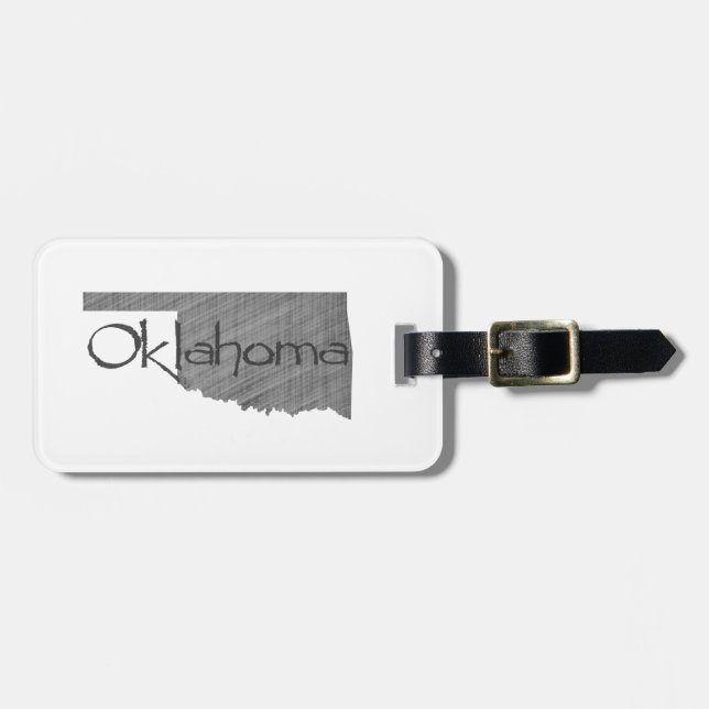 Etiqueta De Bagagem Oklahoma (Frente Horizontal)