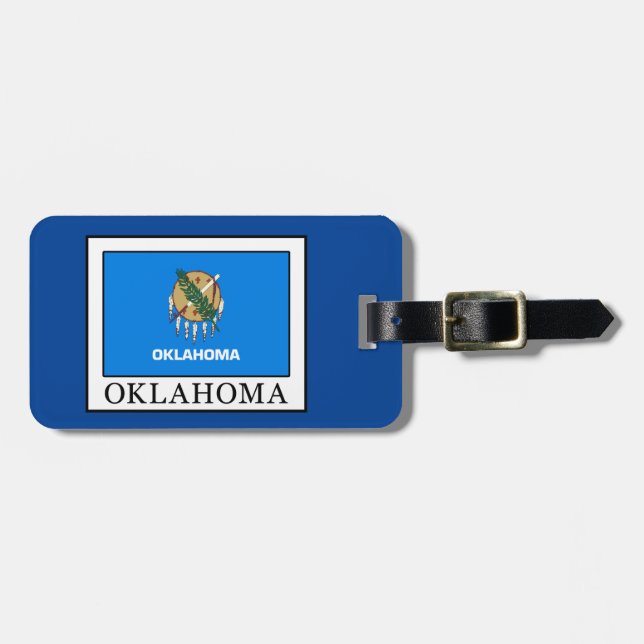 Etiqueta De Bagagem Oklahoma (Frente Horizontal)