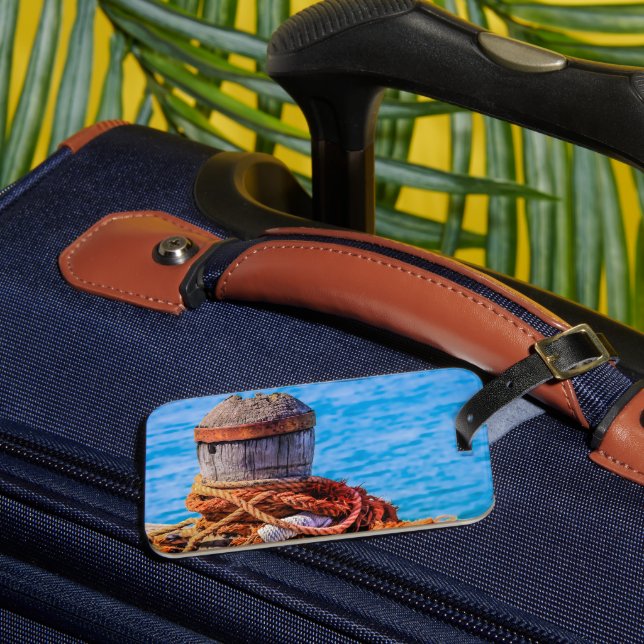 Etiqueta De Bagagem Old Mooring Bollard (Frente Insitu 3)