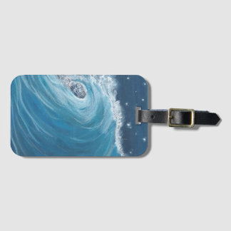Etiqueta De Bagagem Onda de pastel a óleo para capa de telefone