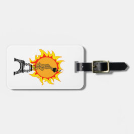 Etiqueta De Bagagem Onda Europeia de Calor