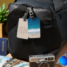 Ondas Tropicais do Oceano Azul Sandy Beach Persona